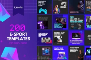 200 Esports Templates for Social Media