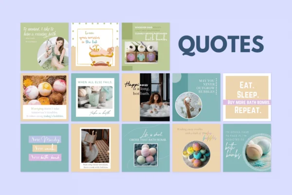 200 Bath Bombs Templates for Social Media - Image 4